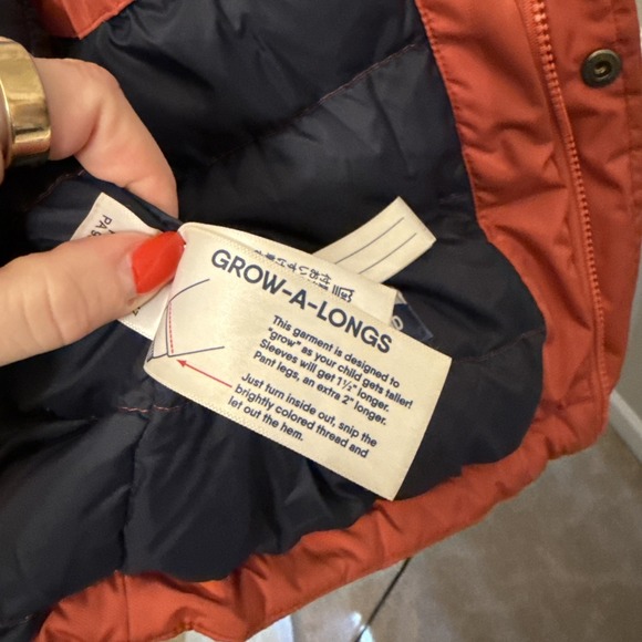 Lands' End Youth Expedition Winter Down Parka Fleece Lined Large 10-12 - Picture 4 of 5